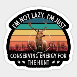 Funny deer hunting for hunters Sticker